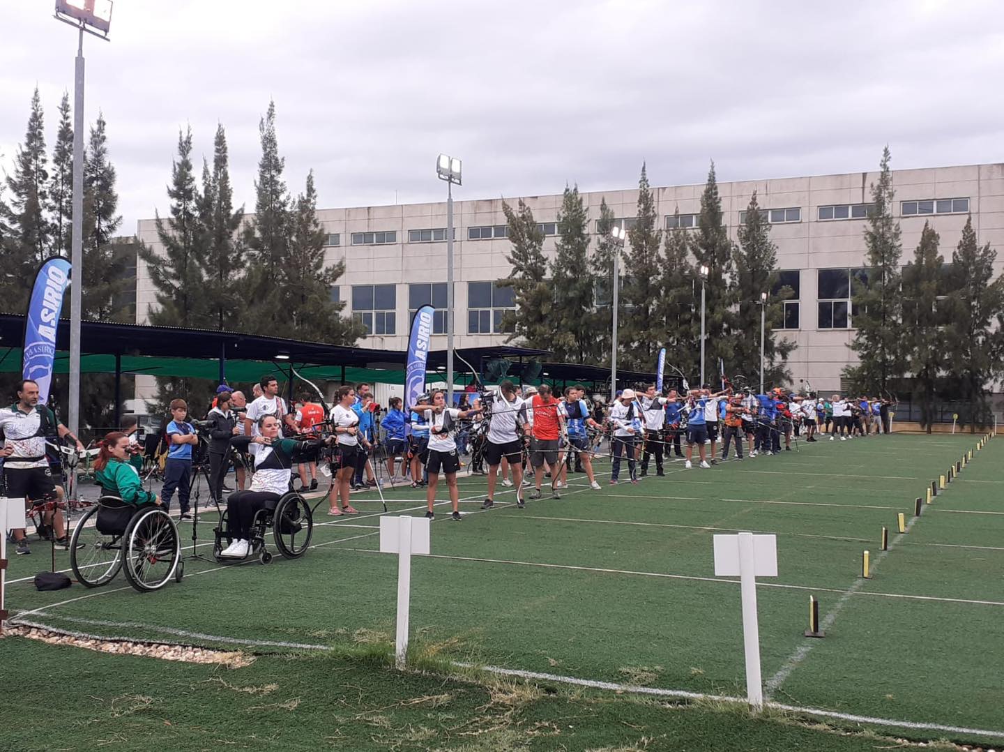 Arqueros disputando la competición en Huelva