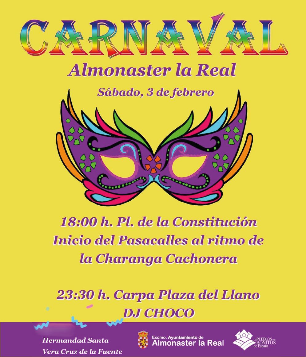 Cartel del Carnaval 2024 de Almonaster la Real