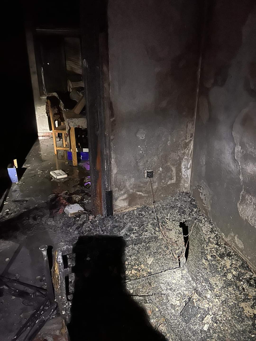 La casa quedó calcinada