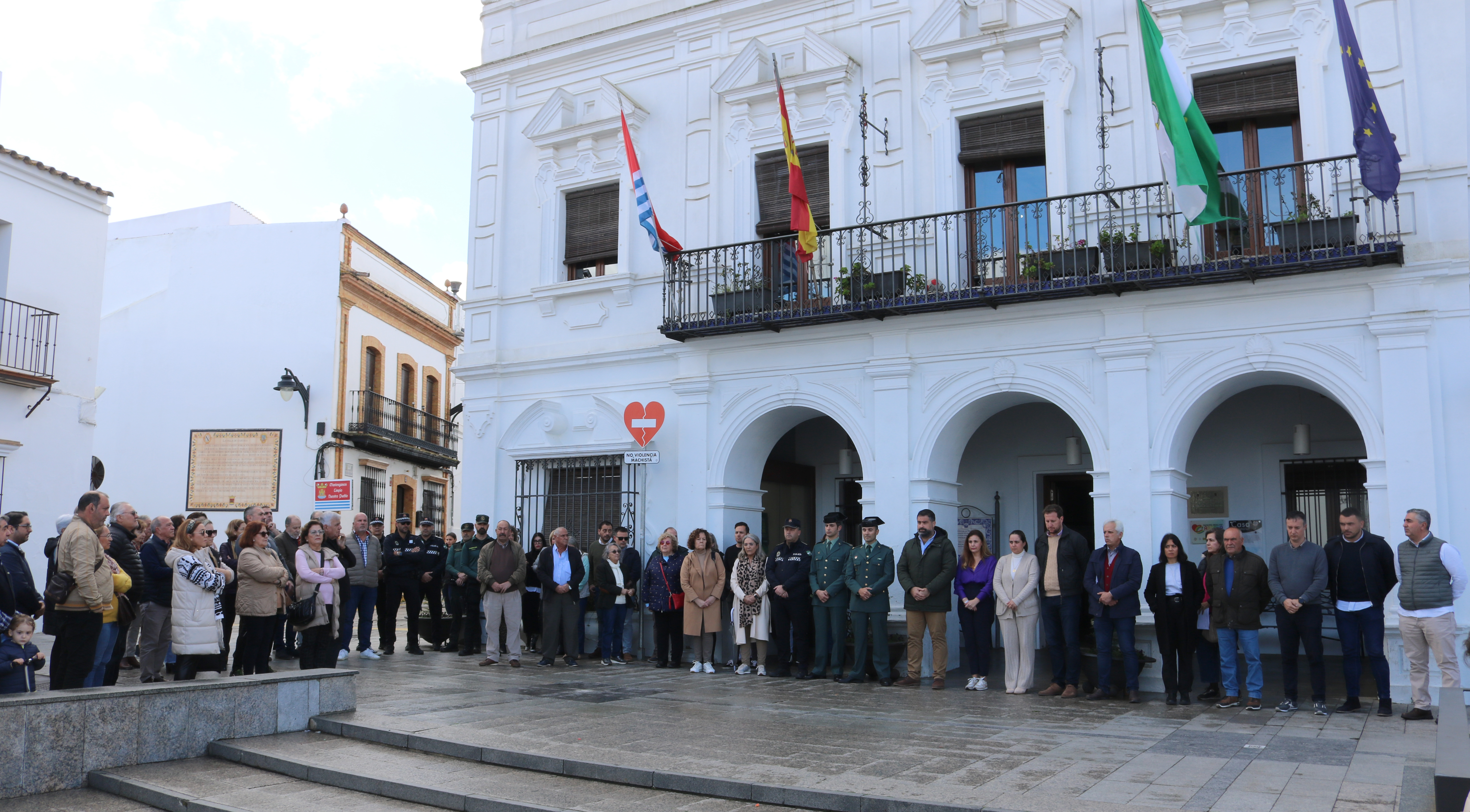 Minuto de silencio en Cartaya