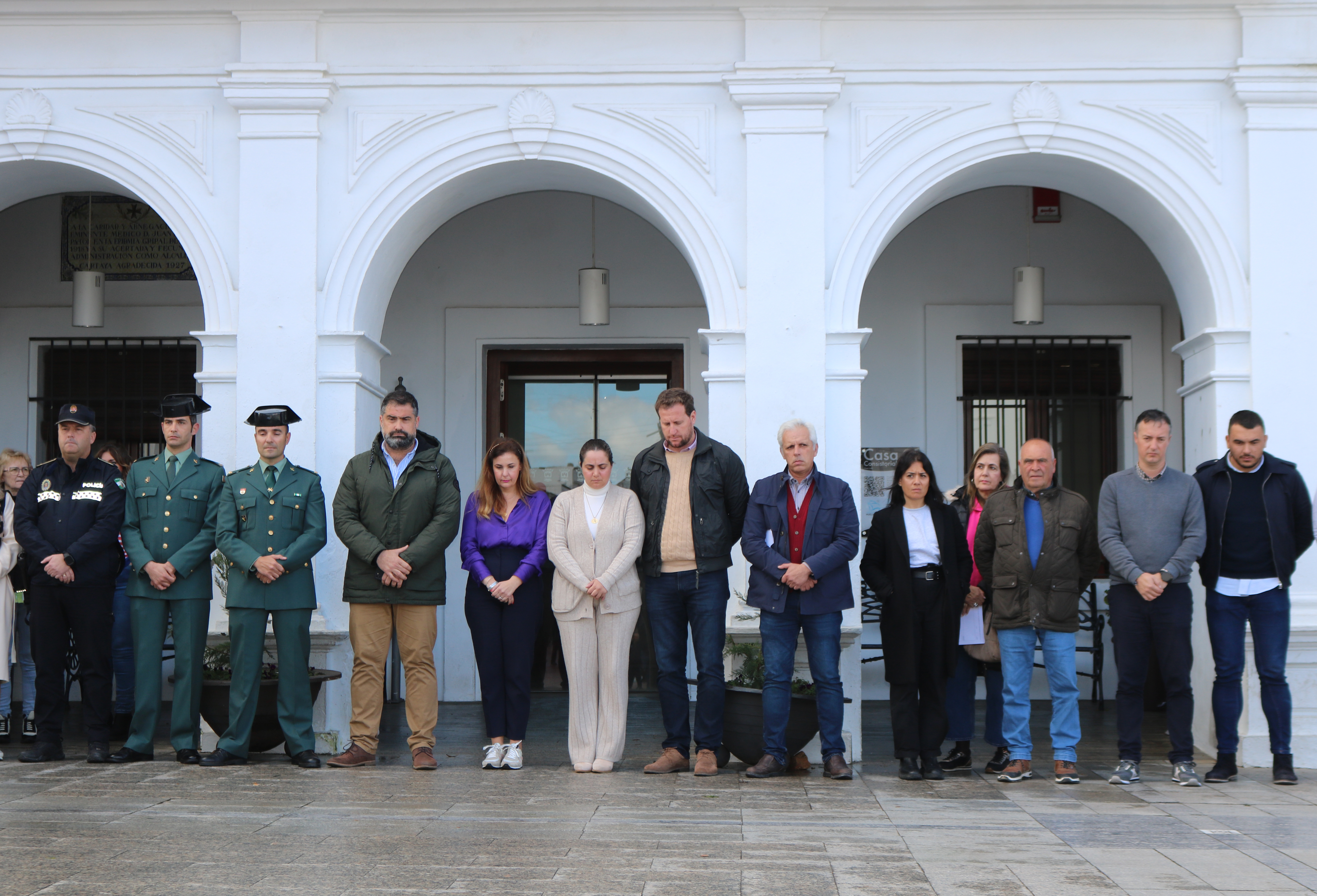 Minuto de silencio en Cartaya