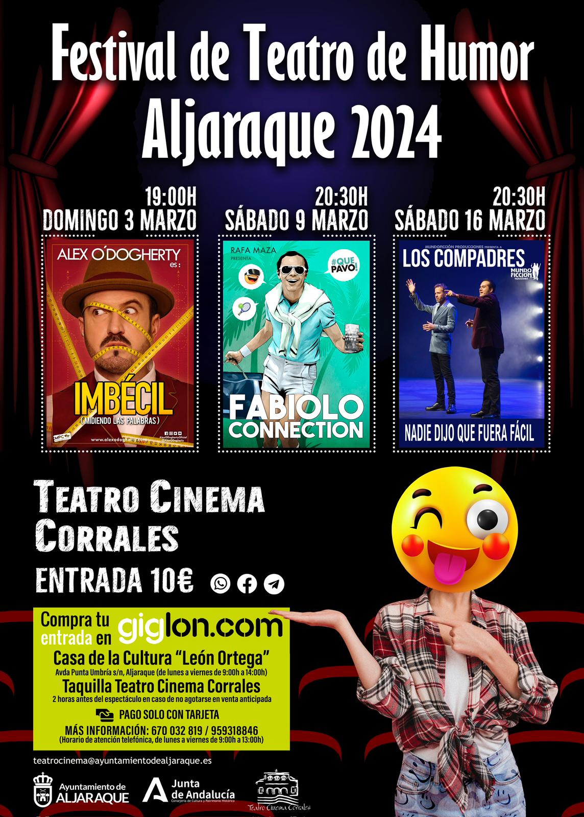 Cartel de las actuaciones