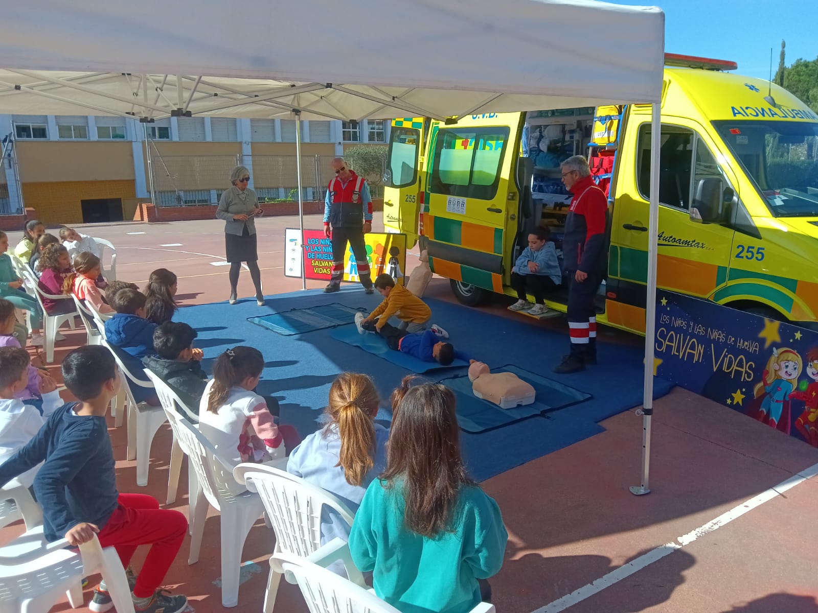 Alumnos del CEIP Fuenteplata de Gibraleón