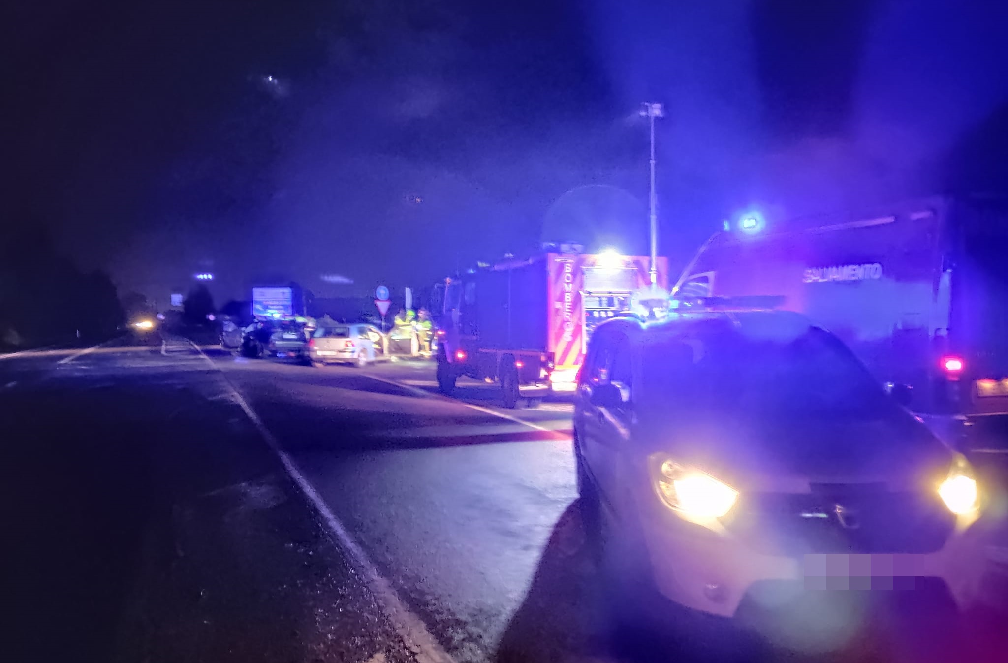 El accidente en la zona del Empalme se produjo de noche