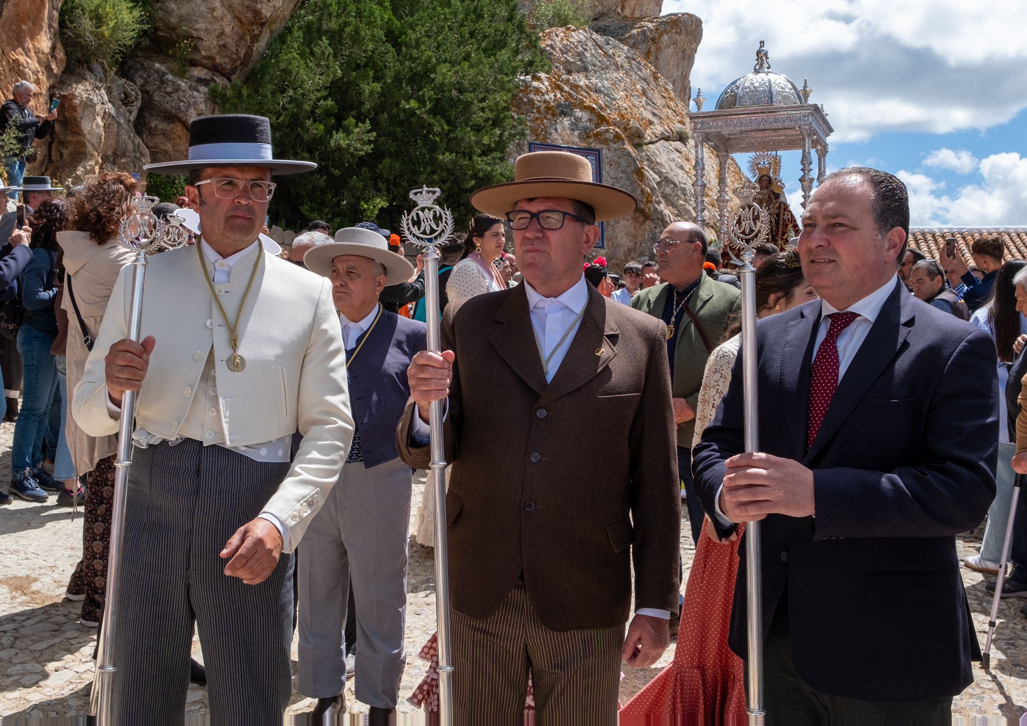 El presidente de la Diputación con el alcalde de Puebla de Guzmán