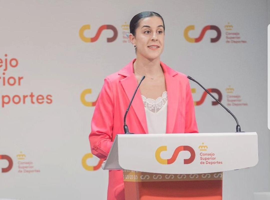 Carolina Marín en el acto del CSD tras recibir el Premio Princesa de Asturias de los Deportes 2024. Fuente: Instagram personal de Carolina Marín