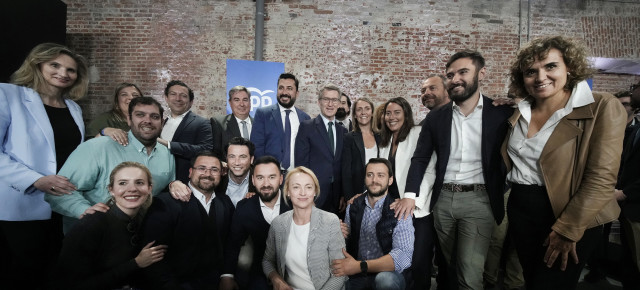 Feijóo durante el acto de presentación de los ejes del programa para el 9J