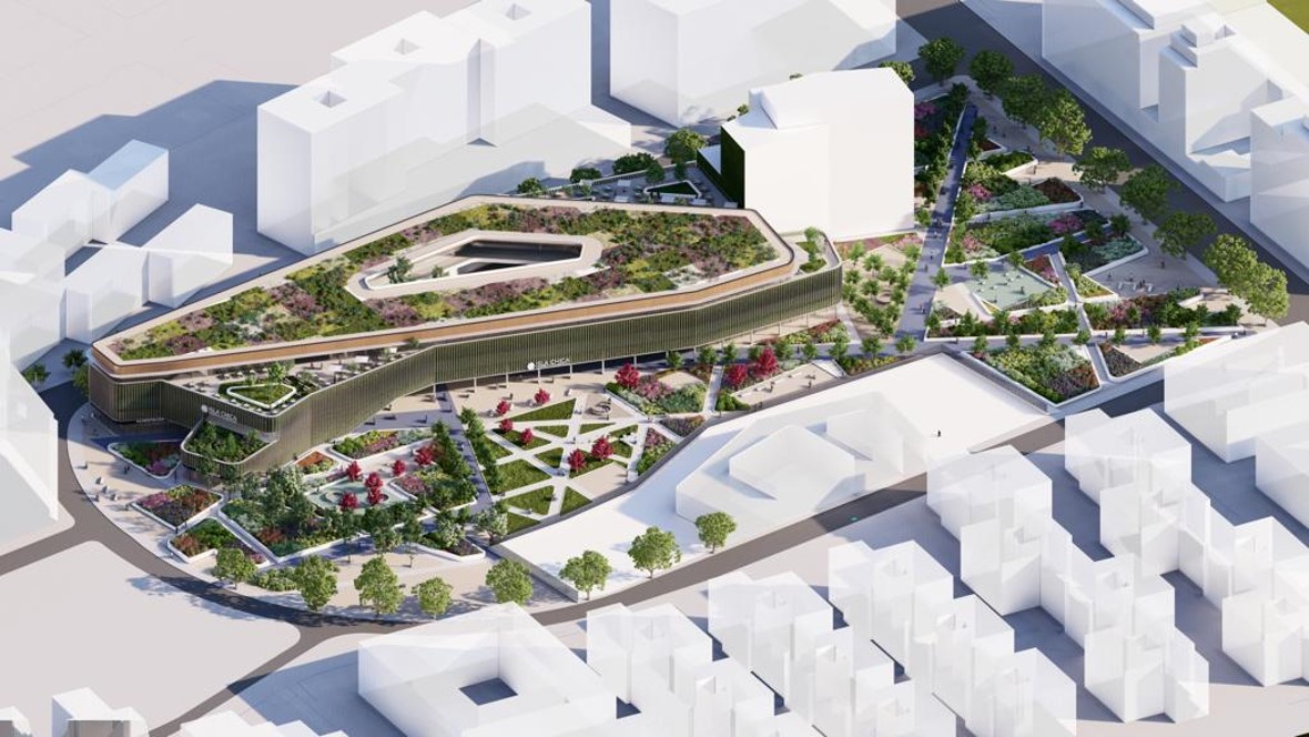 Imagen de como sería el centro comercial de Isla Chica. Fuente: López Real Inversiones
