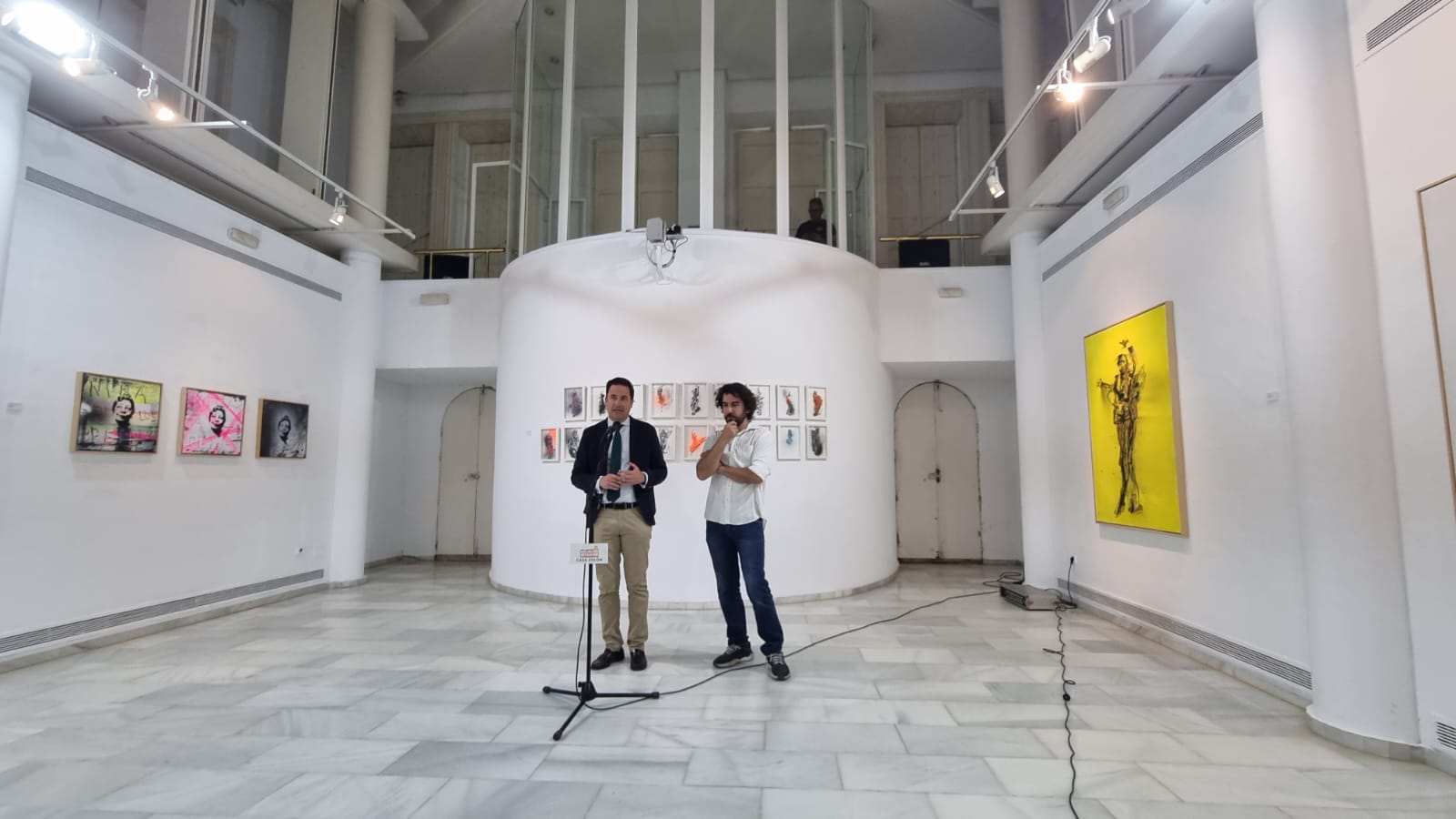 Inauguración de la exposición de Patricio Hidalgo.