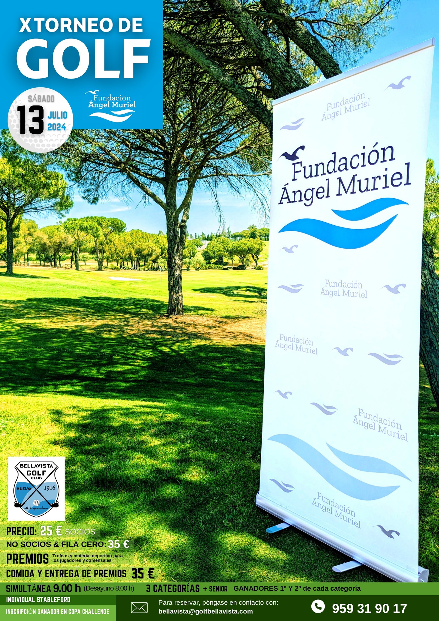 Cartel X Torneo Golf benéfico FAM