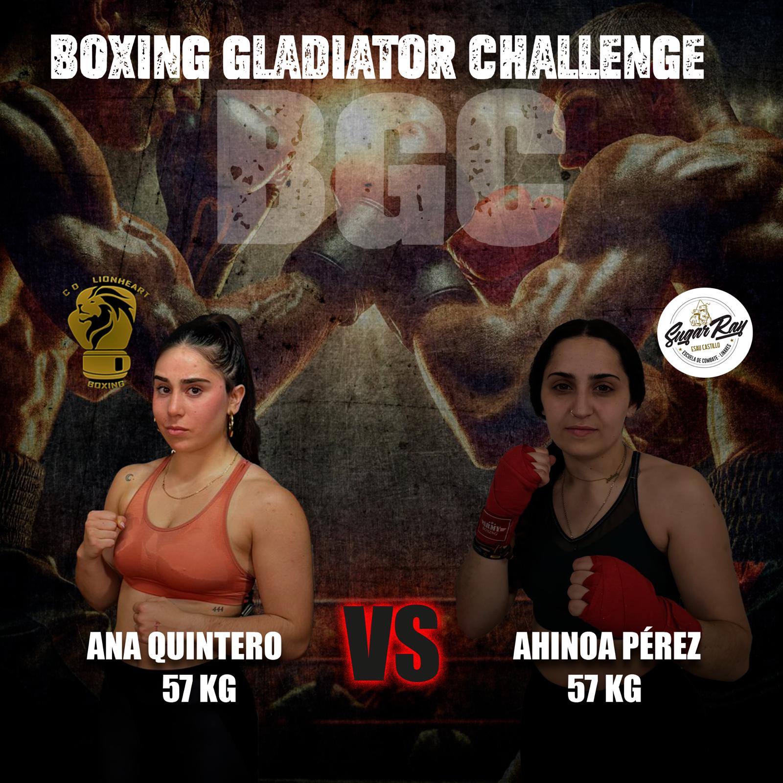 Oto de los combates femeninos de la noche que enfrenta a Ana Quintero con Ainoa Pérez. fuente: Imagen de archivo