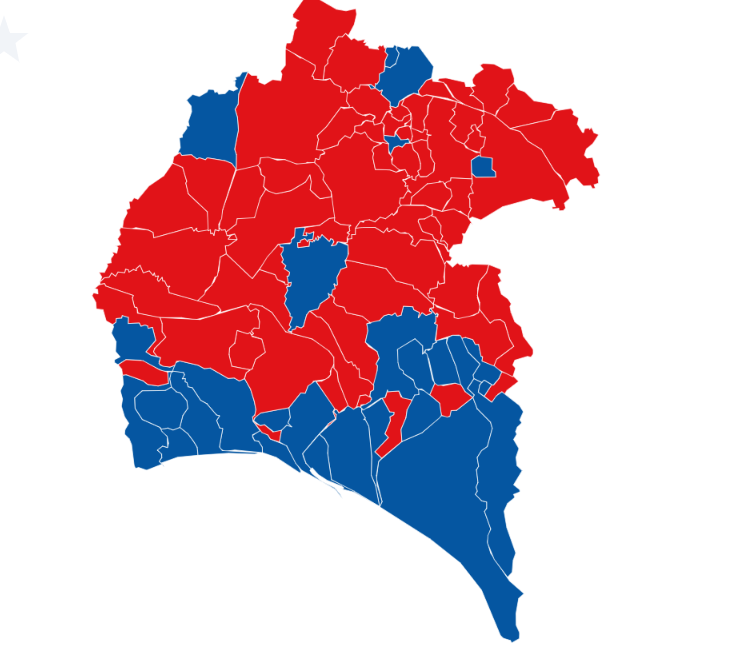 Resultados de las elecciones europeas en la provincia de Huelva.