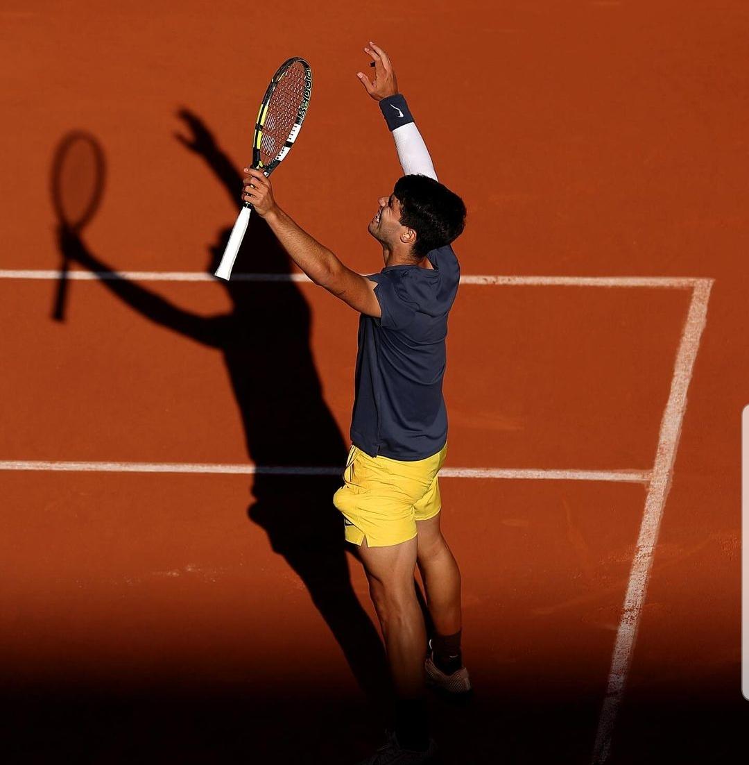 Zverev compitió y muy bien en la final, pero un Carlos mermado físicamente sigue siendo mucho Carlos. Fuente: Instagram personal de Carlos Alcaraz