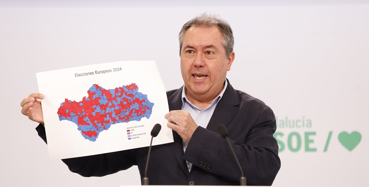 Espadas muestra un mapa con los resultados del 9J