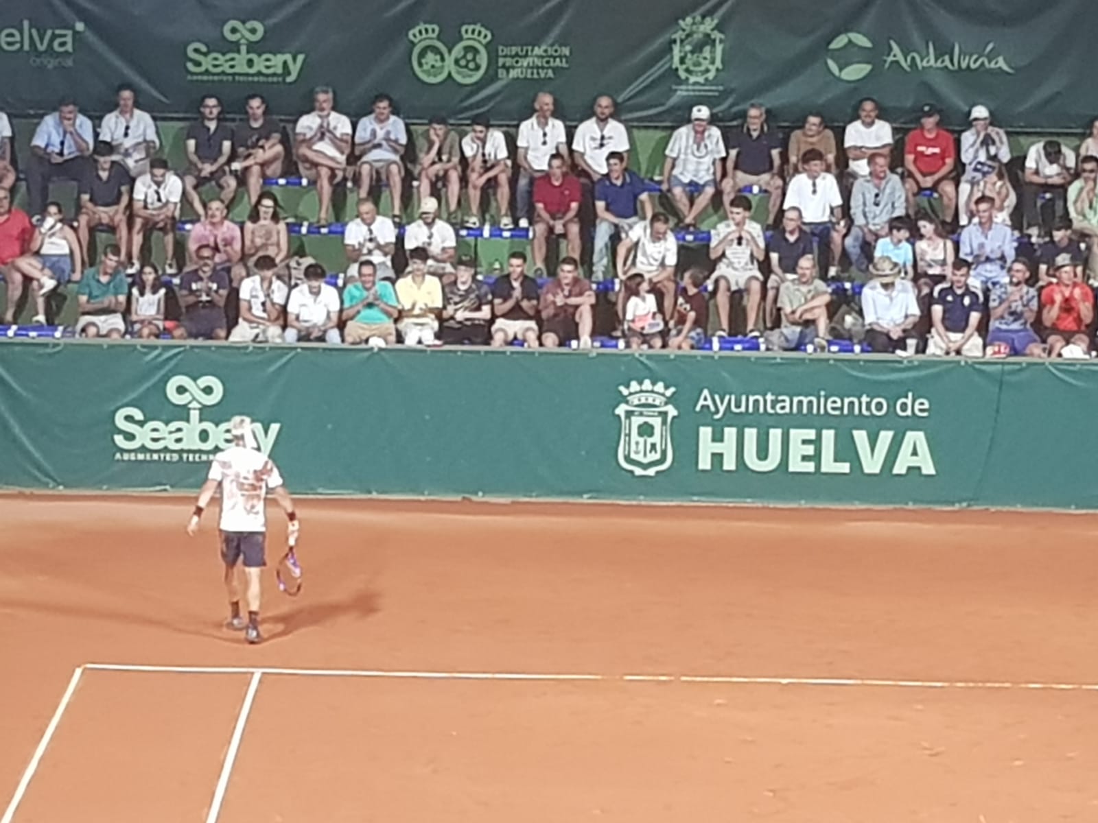 Así quedó Fognini tras dejarse la piel por un punto en el último juego del partido. Fuente: Yerai Valles