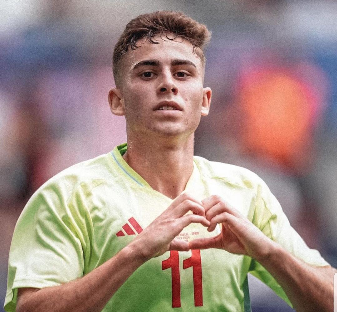 Fermín marcó uno de los tantos en la victoria de la segunda jornada frente a República Dominicana por uno a tres. Fuente: Instagram Fermín López