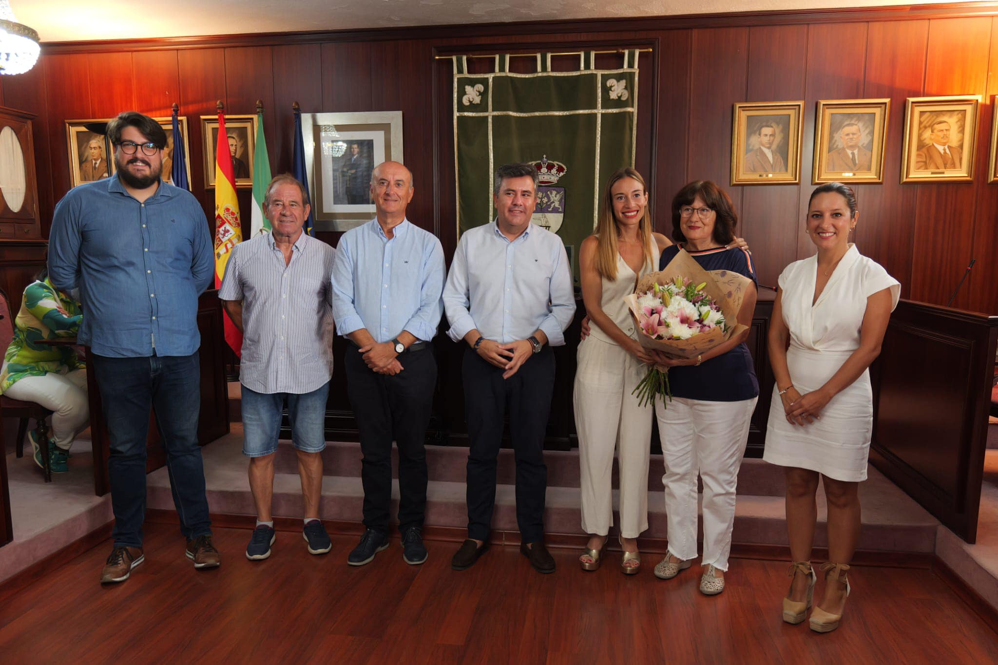 Gran año de la deportista andaluza. Laura García - Caro recibida con mucho cariño en su Lepe natal. Fuente: Facebook Juanma González