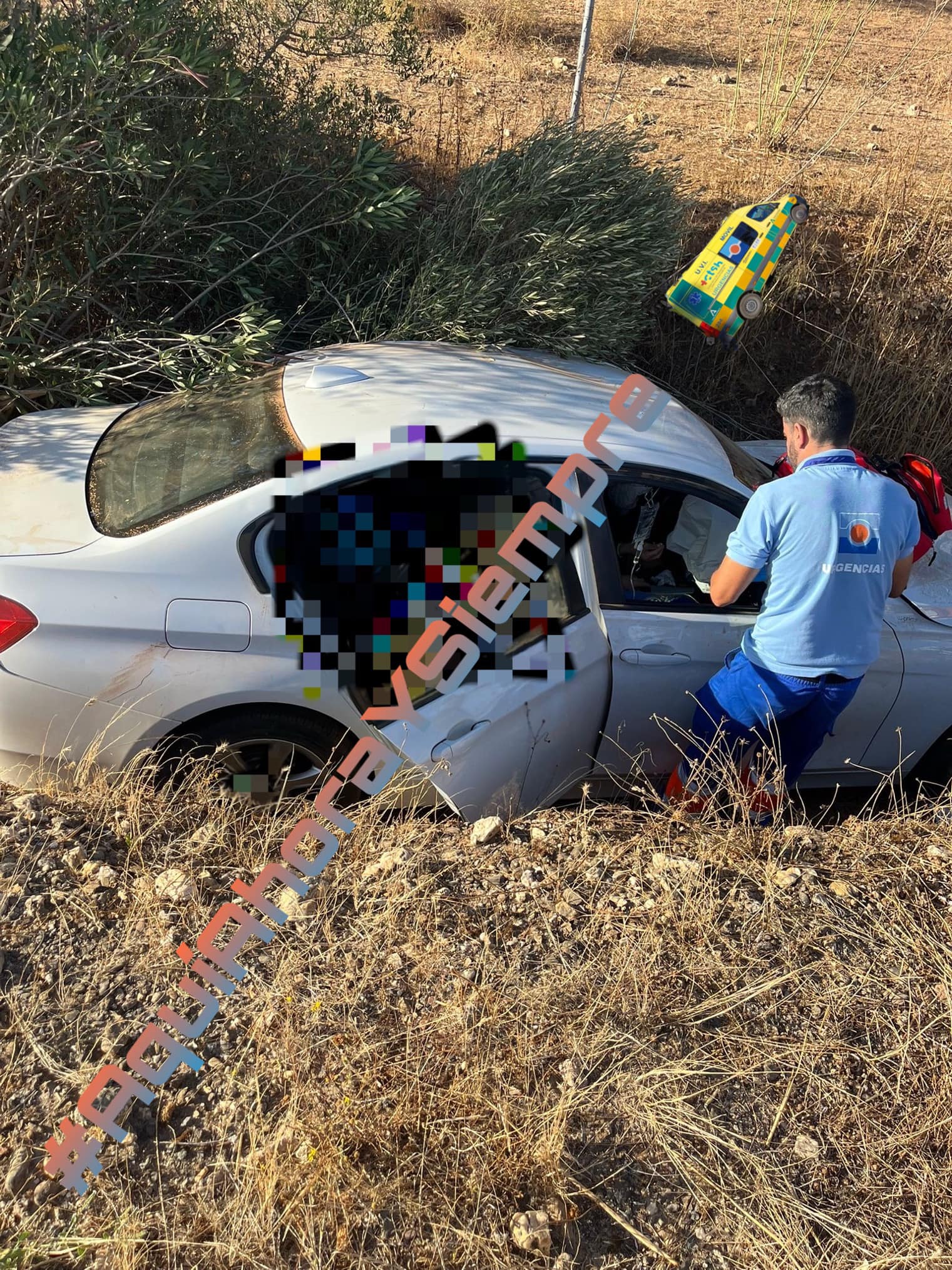 Accidente en la A-472