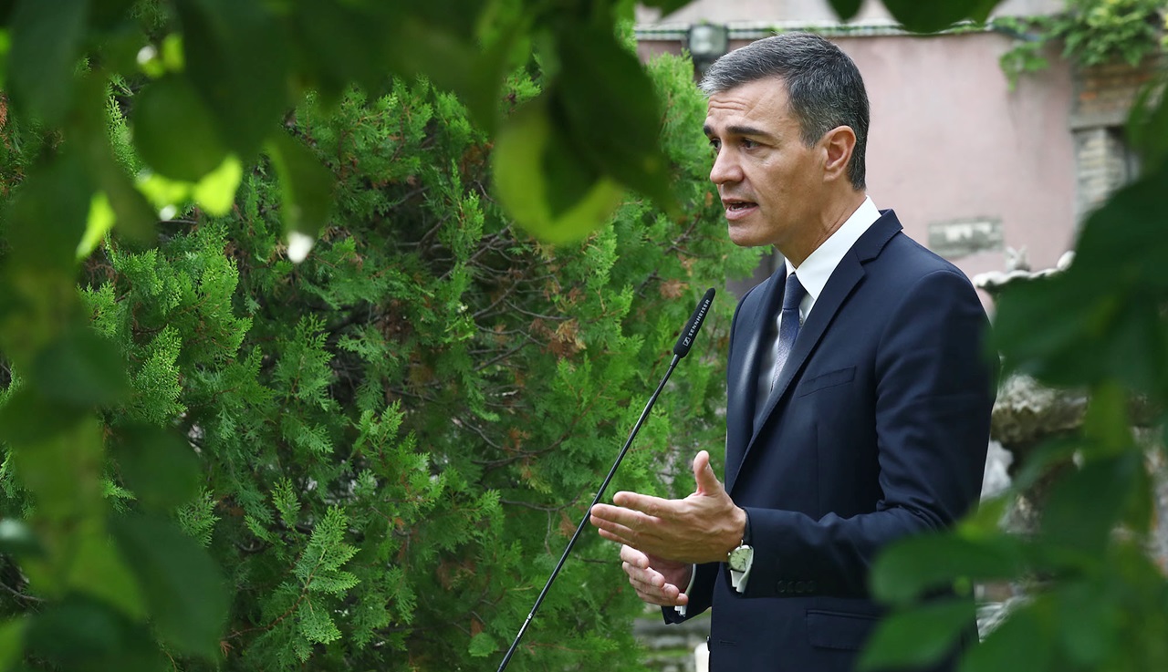 Sánchez en una reciente comparecencia