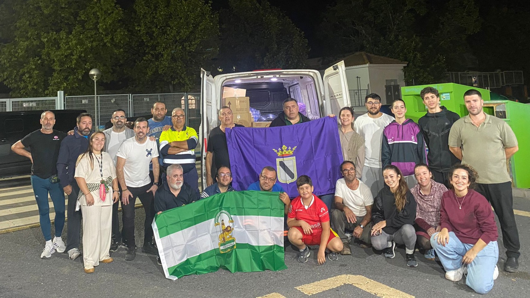 Voluntarios de la Caravana Solidaria "Gibraleón con la DANA"