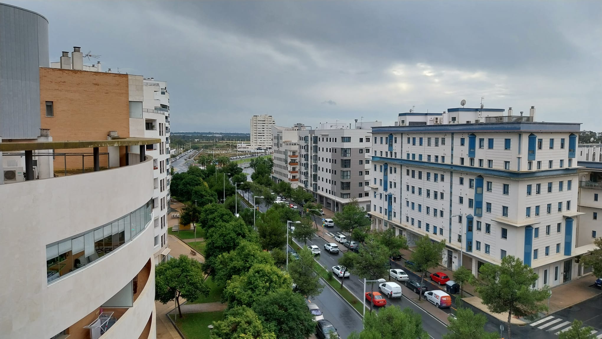 Panorámica de Huelva este jueves