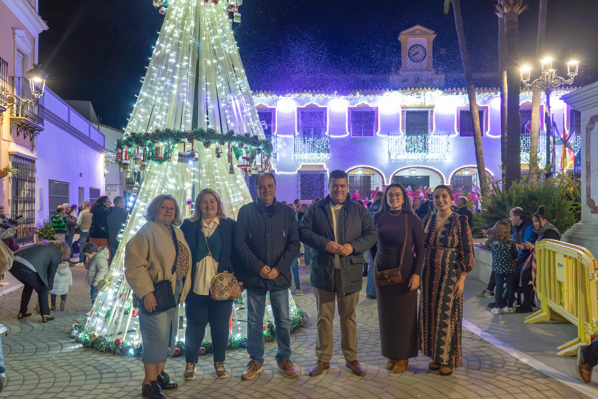 Encendido del alumbrado en Villarrasa