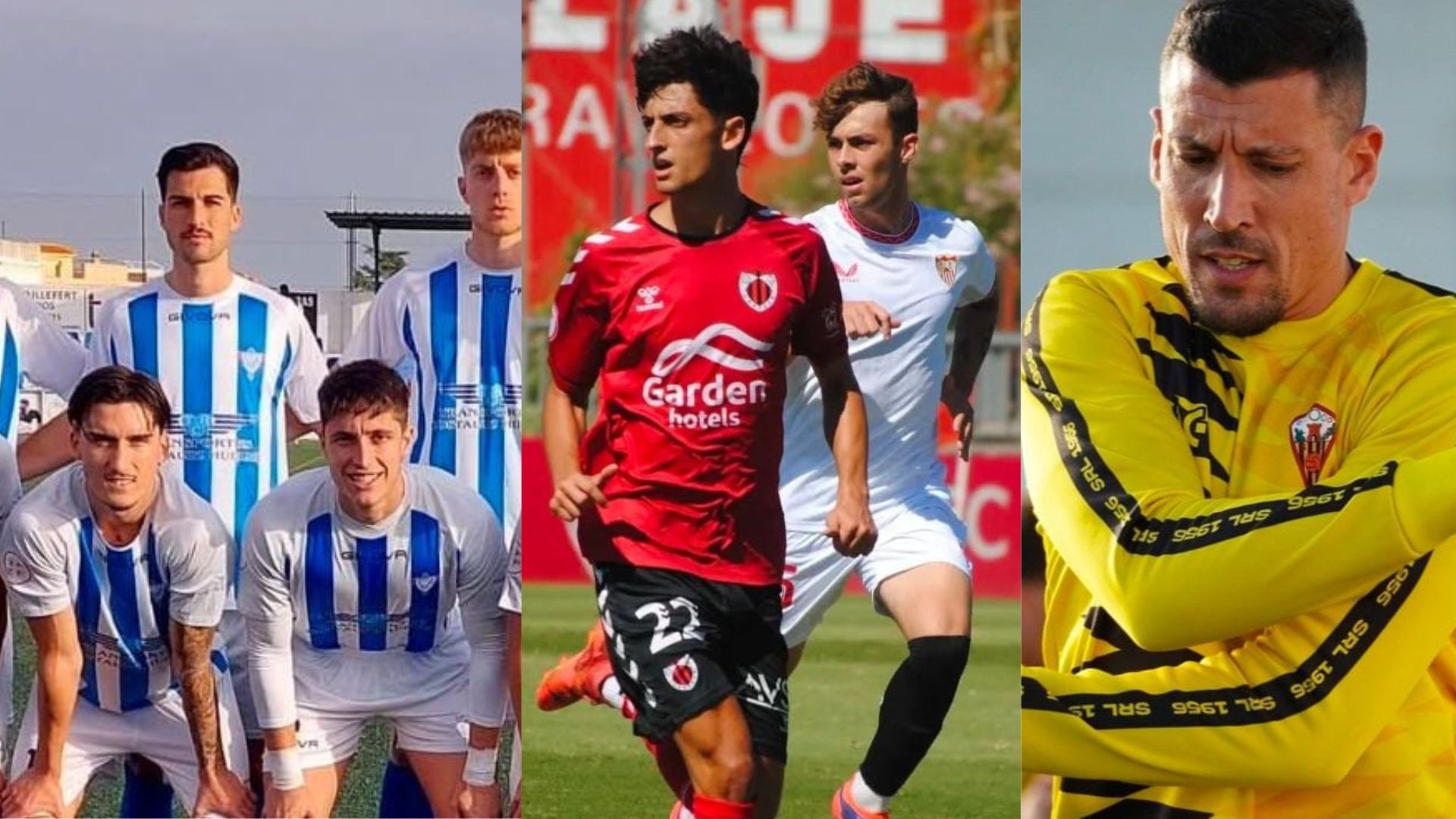 Fuente: Instagram Bollullos CF; AD Cartaya y CD San Roque de Lepe