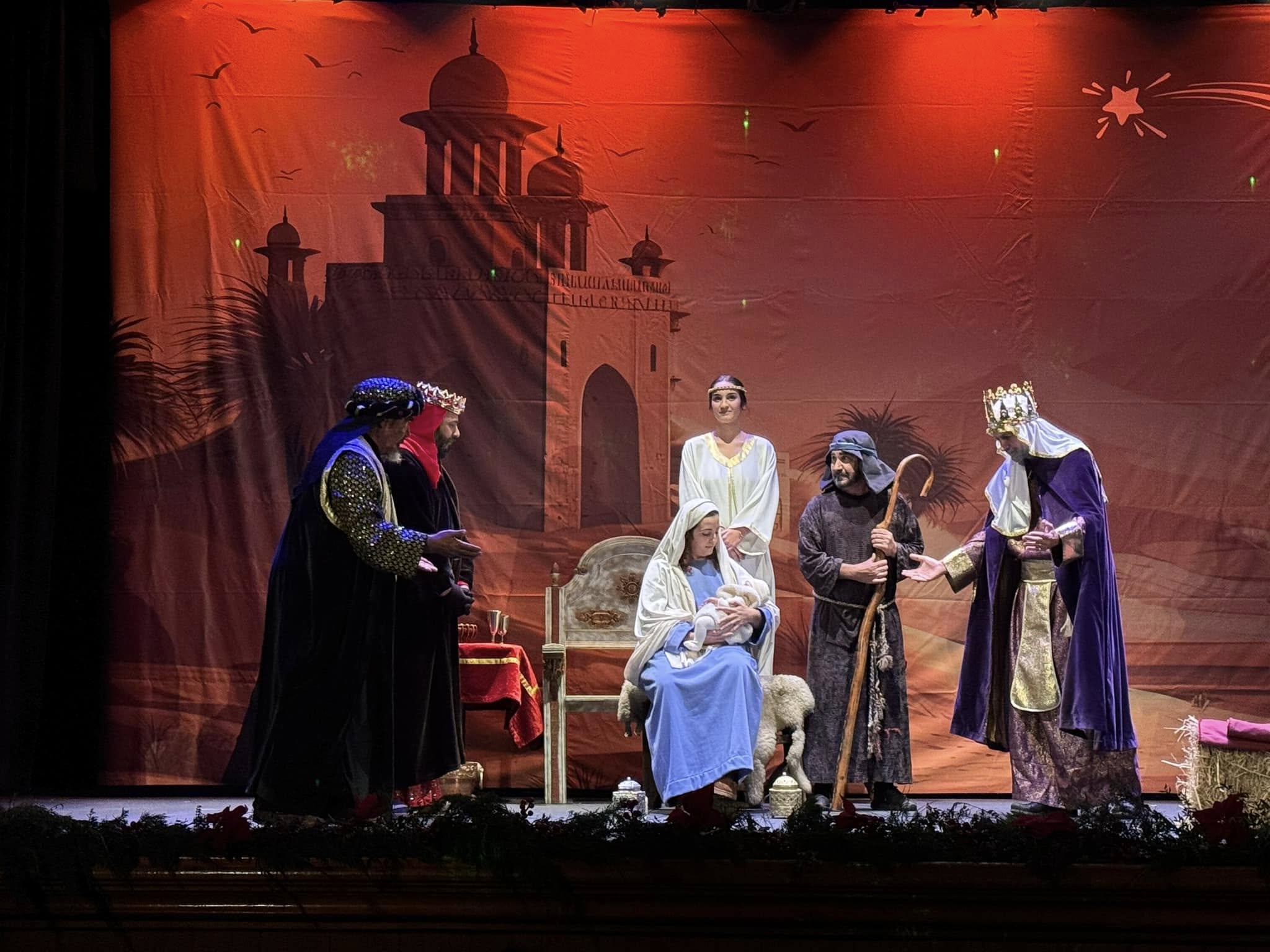 Una de las escenas del Belén Viviente de Corrales