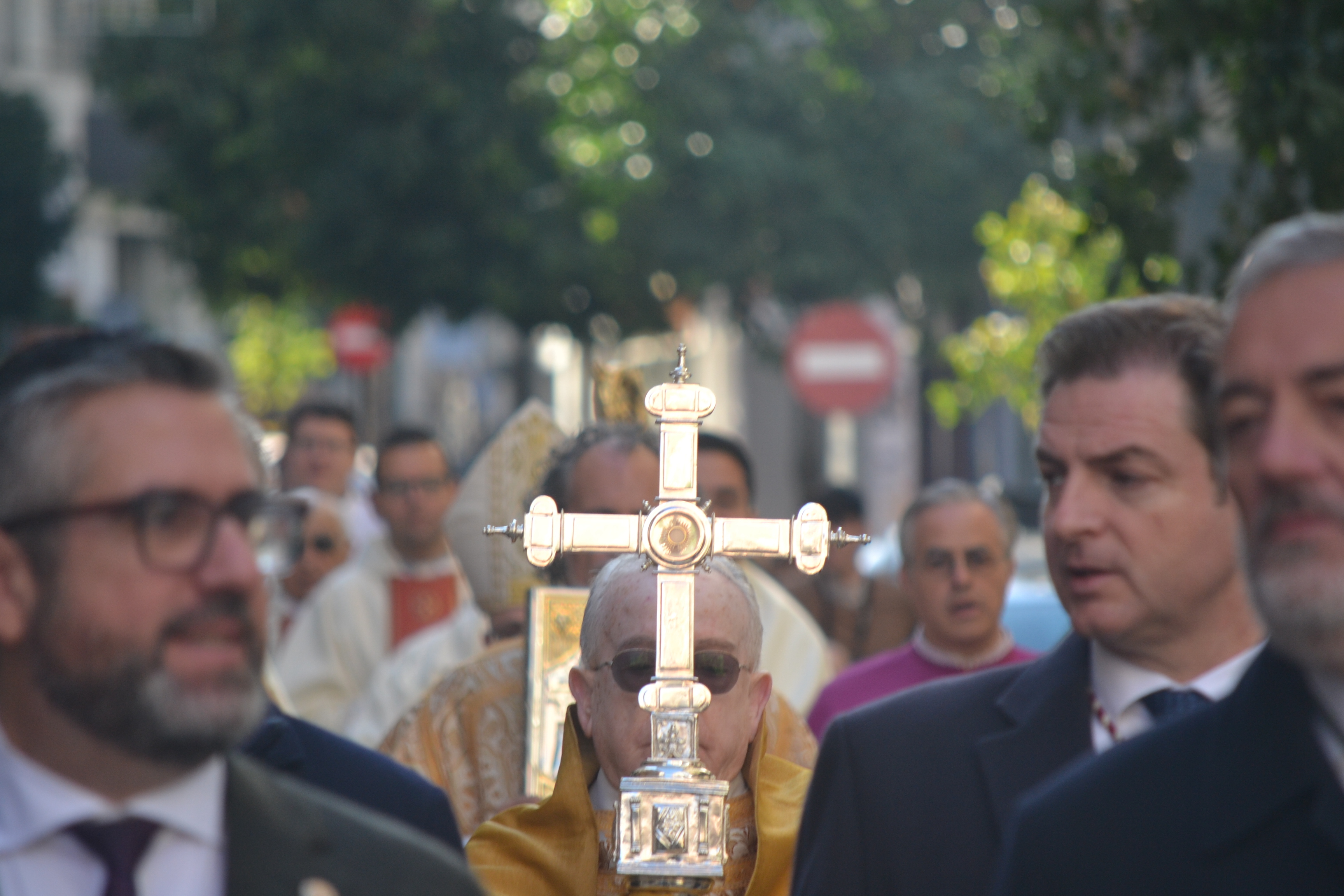 El Lignum Crucis durante la procesión que ha inaugurado el Año Jubilar en Huelva | Diócesis de Huelva