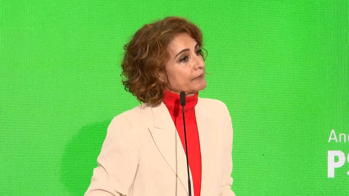 María Jesús Montero durante su intervención en Sevilla