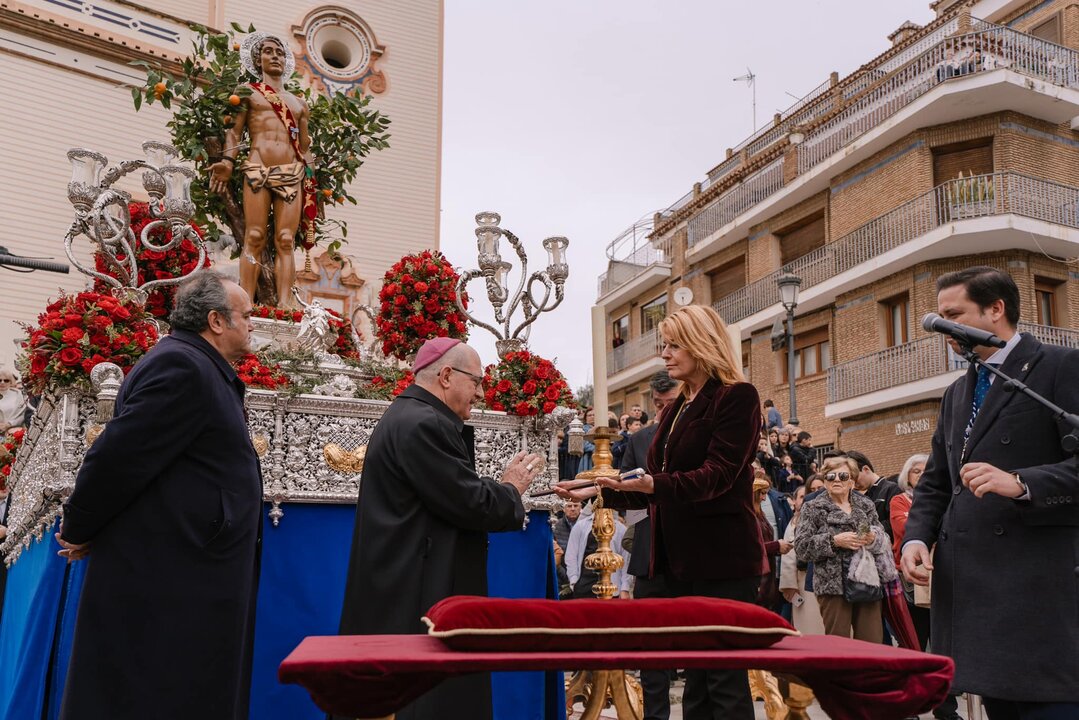 Procesión de San Sebastián en Huelva 2025