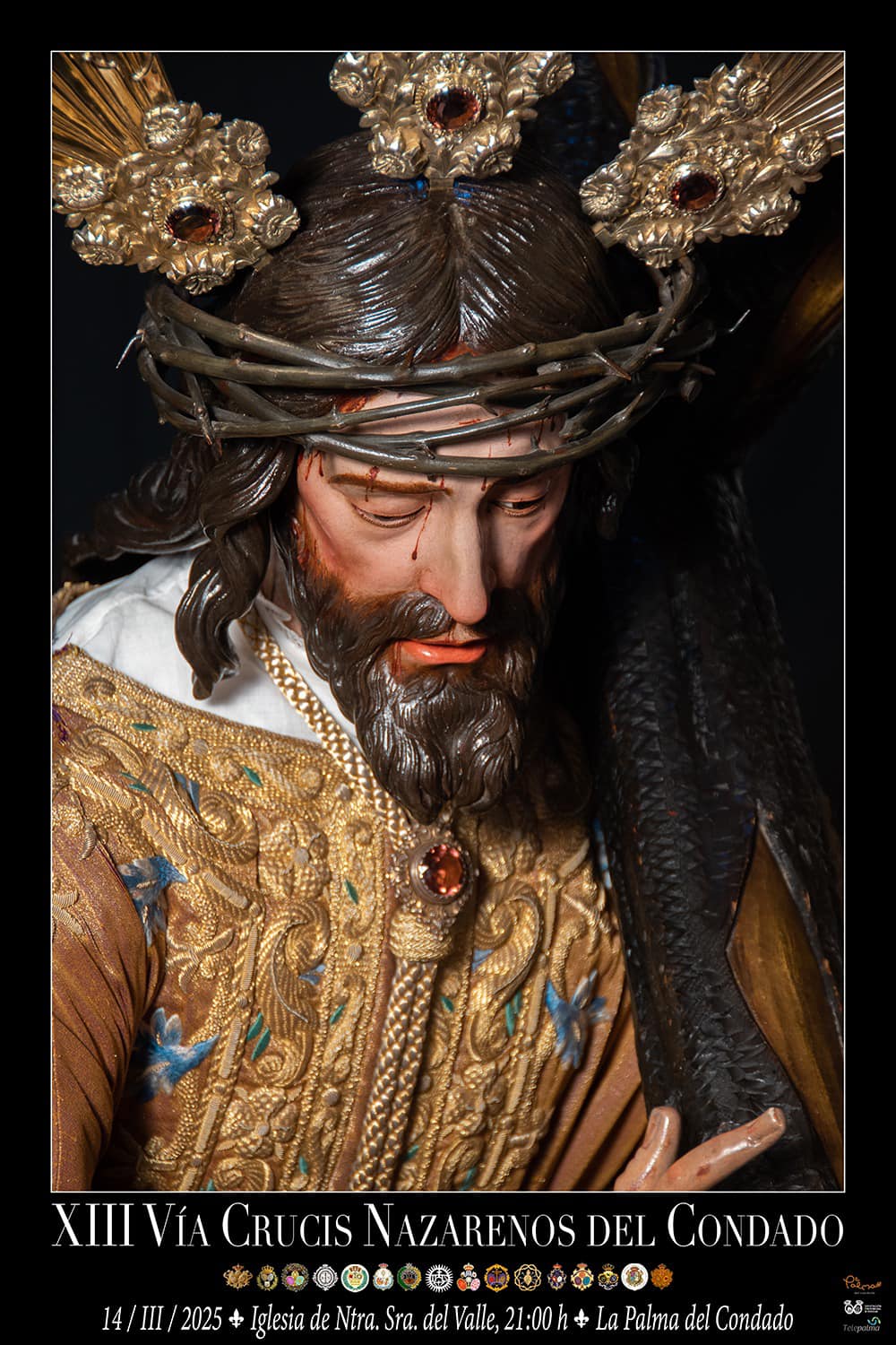 Cartel del XIII Vía Crucis Nazarenos del Condado, obra de Manuel Valdayo