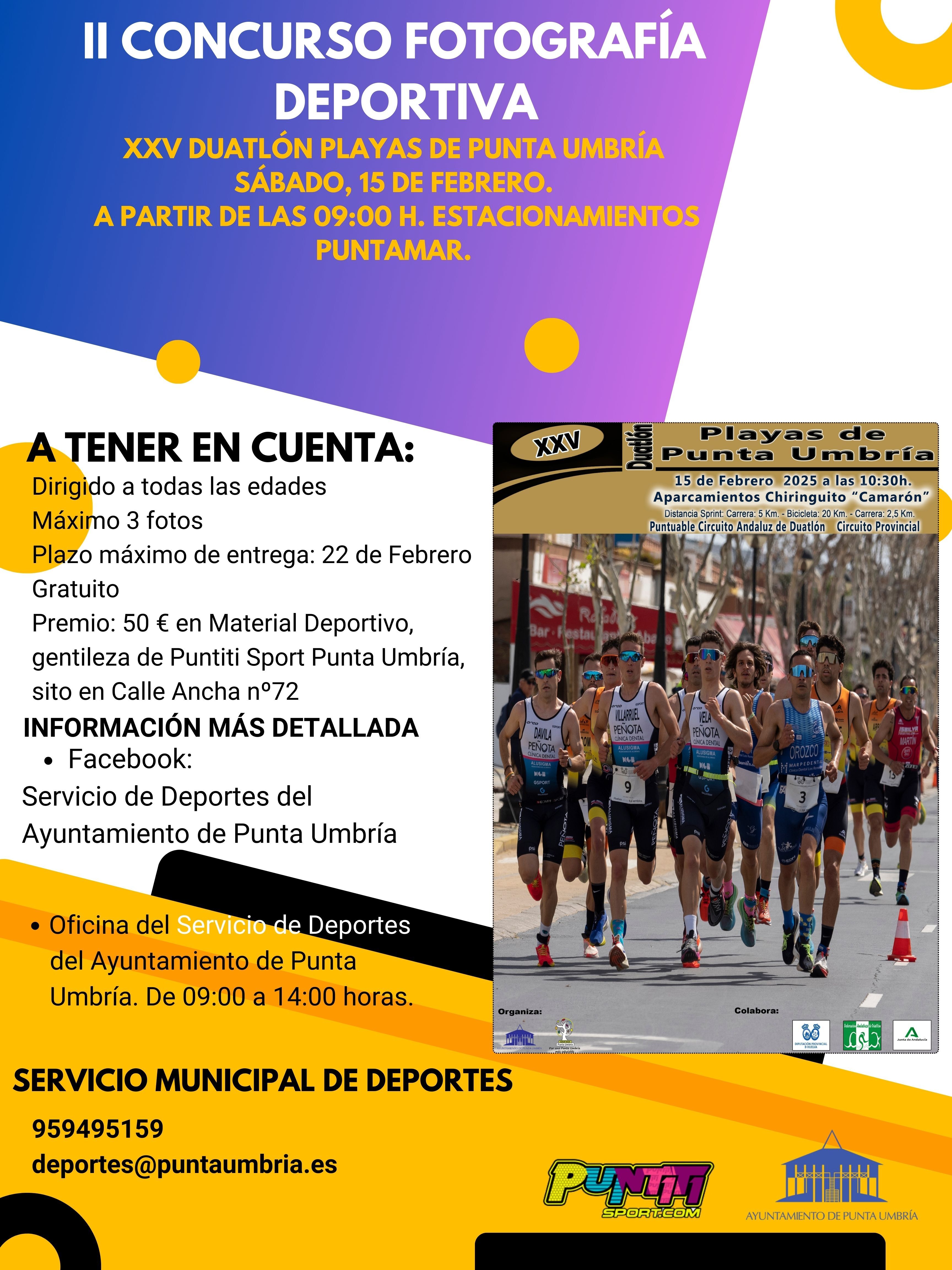 Deportes Cartel Duatlón Concurso Fotográfico