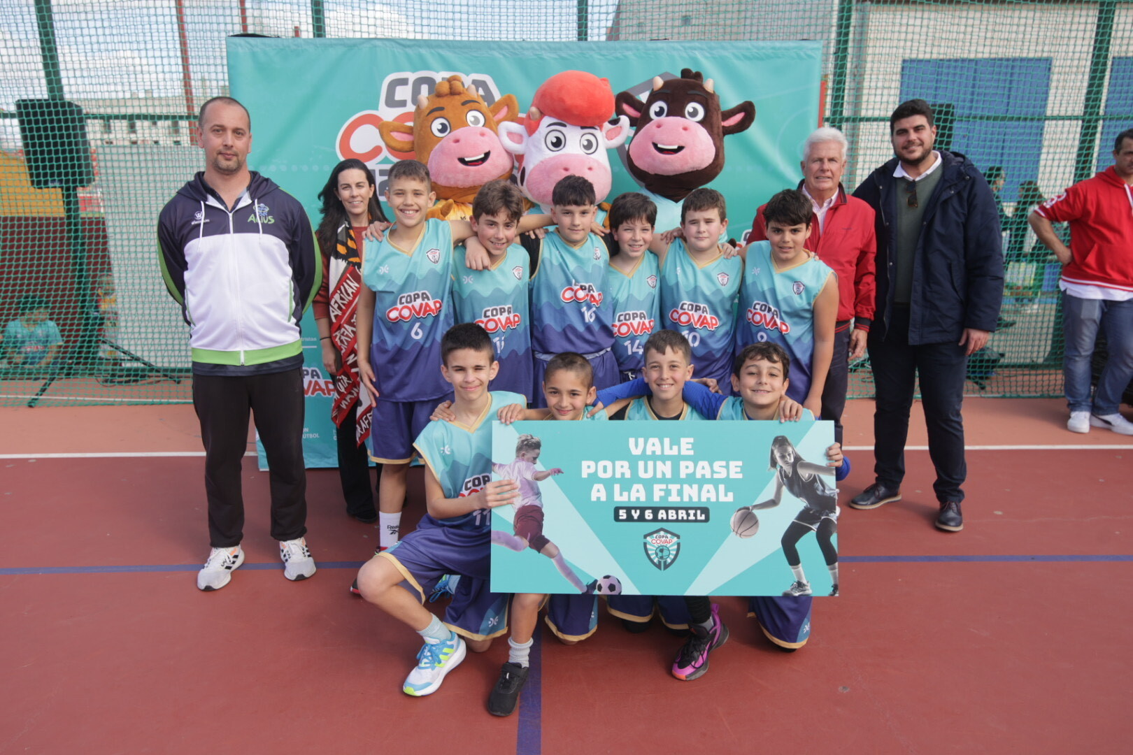 C.B. Lepe Alius, ganadores en la categoría de Baloncesto Masculino de la 12ª Copa COVAP en La Palma del Condado