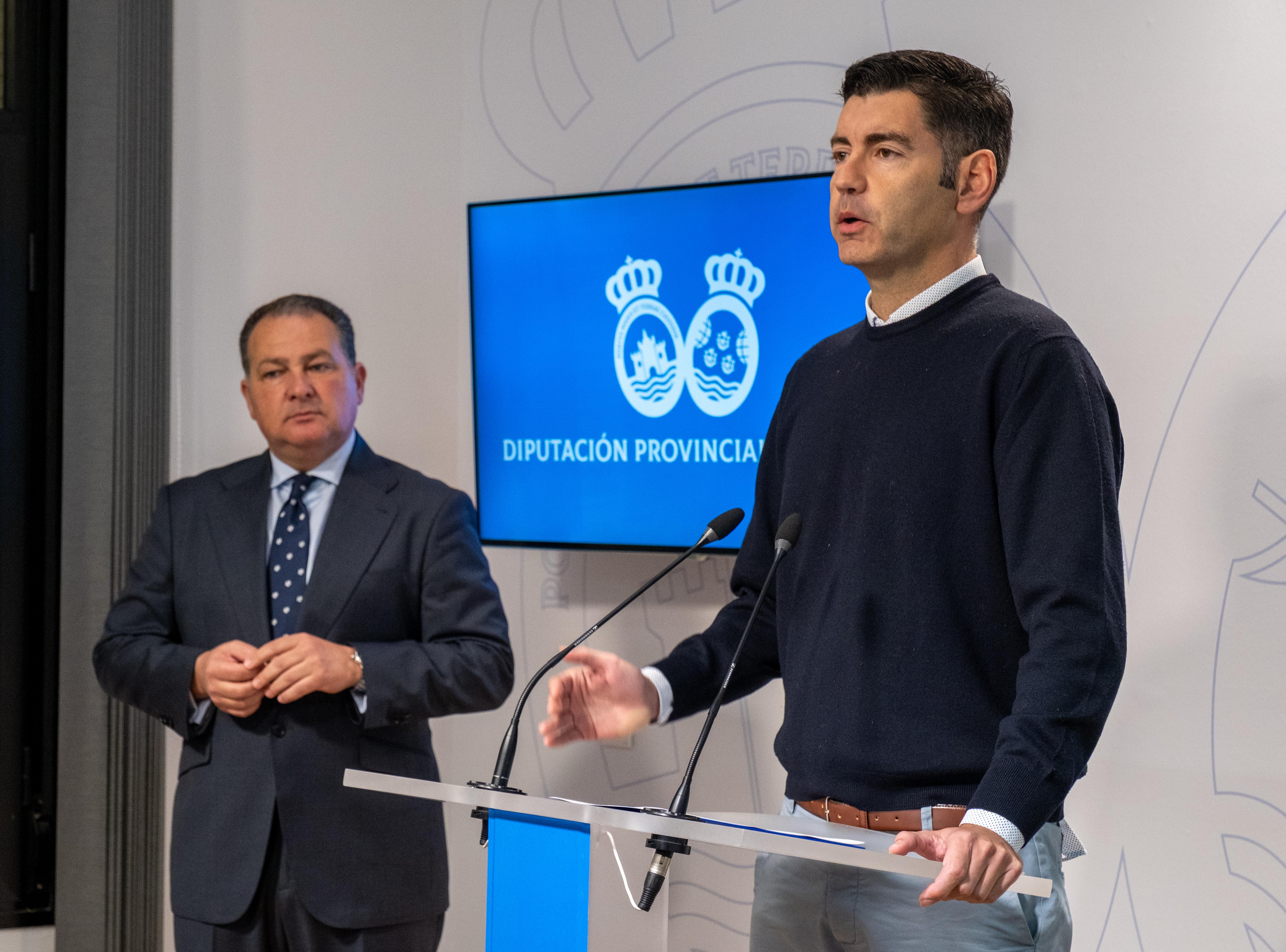 Manuel Cayuela durante la rueda de prensa | Diputación de Huelva
