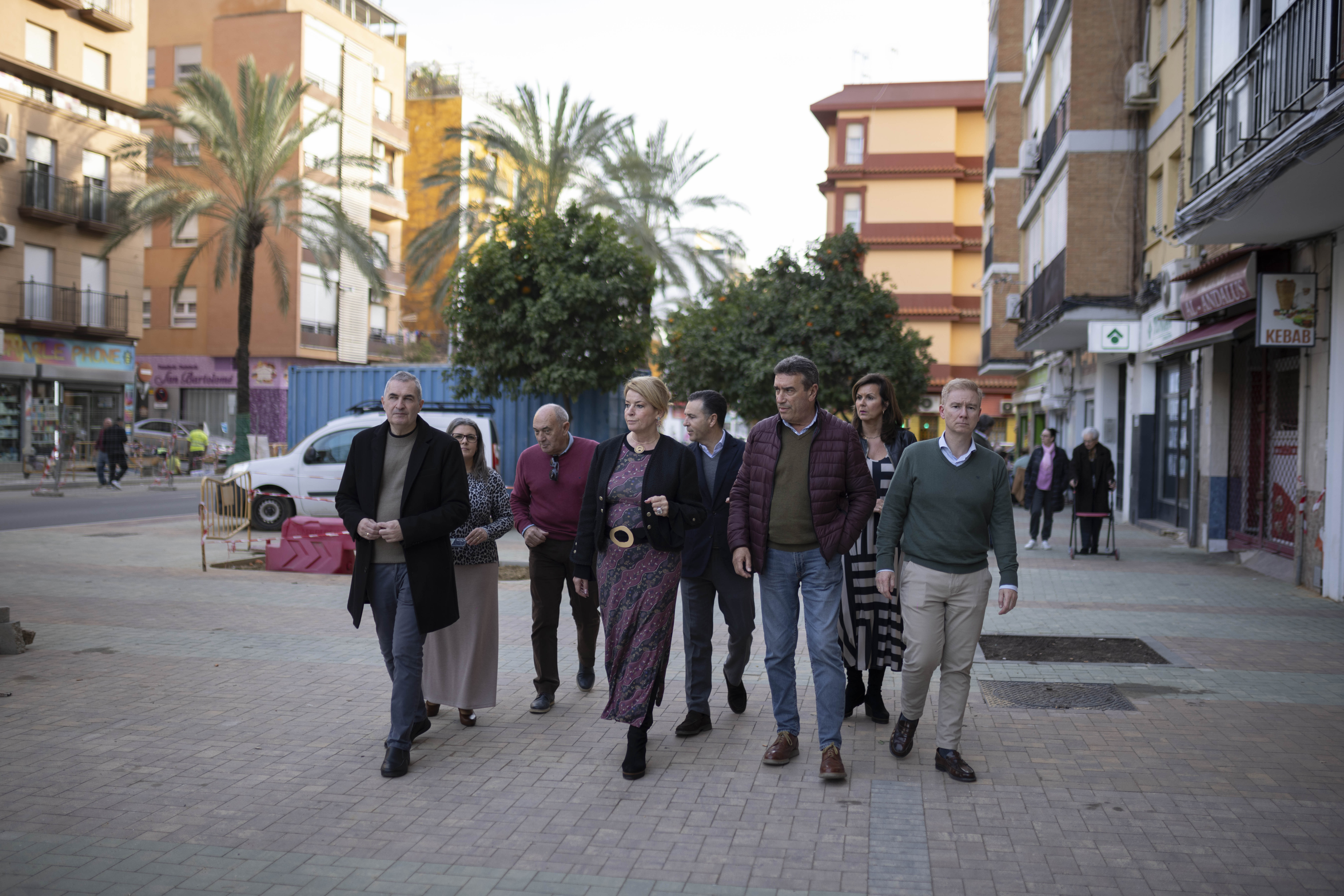 Visita a las obras de Las Colonias | Ayuntamiento de Huelva