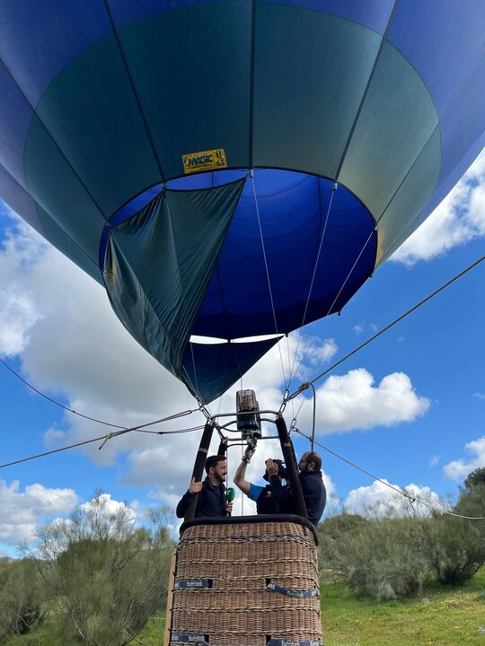 Exhibición de globo aerostático