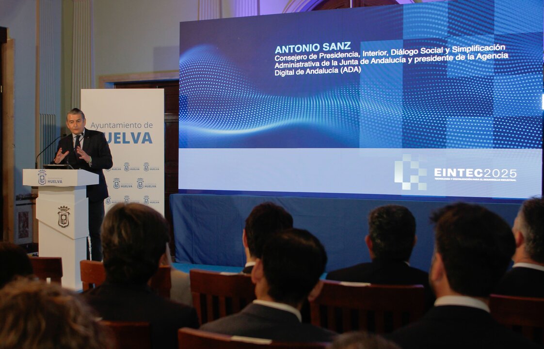 Antonio Sanz, consejero de Presidencia, Interior, Diálogo Social y Simplificación Administrativa de la Junta de Andalucía y presidente de la Agencia Digital de Andalucía (ADA)