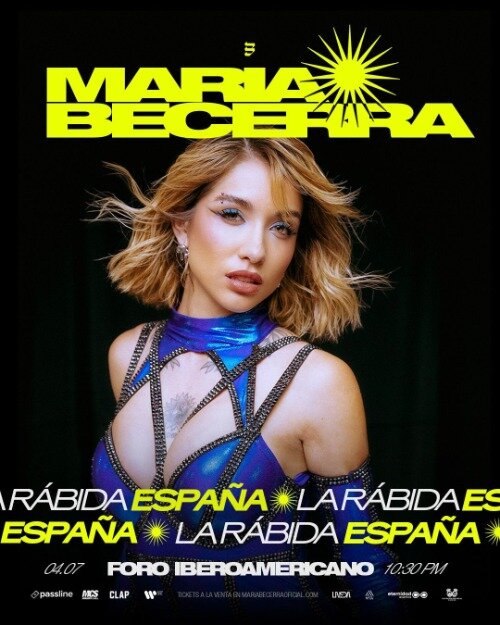 Cartel concierto de Maria Becerra Huelva