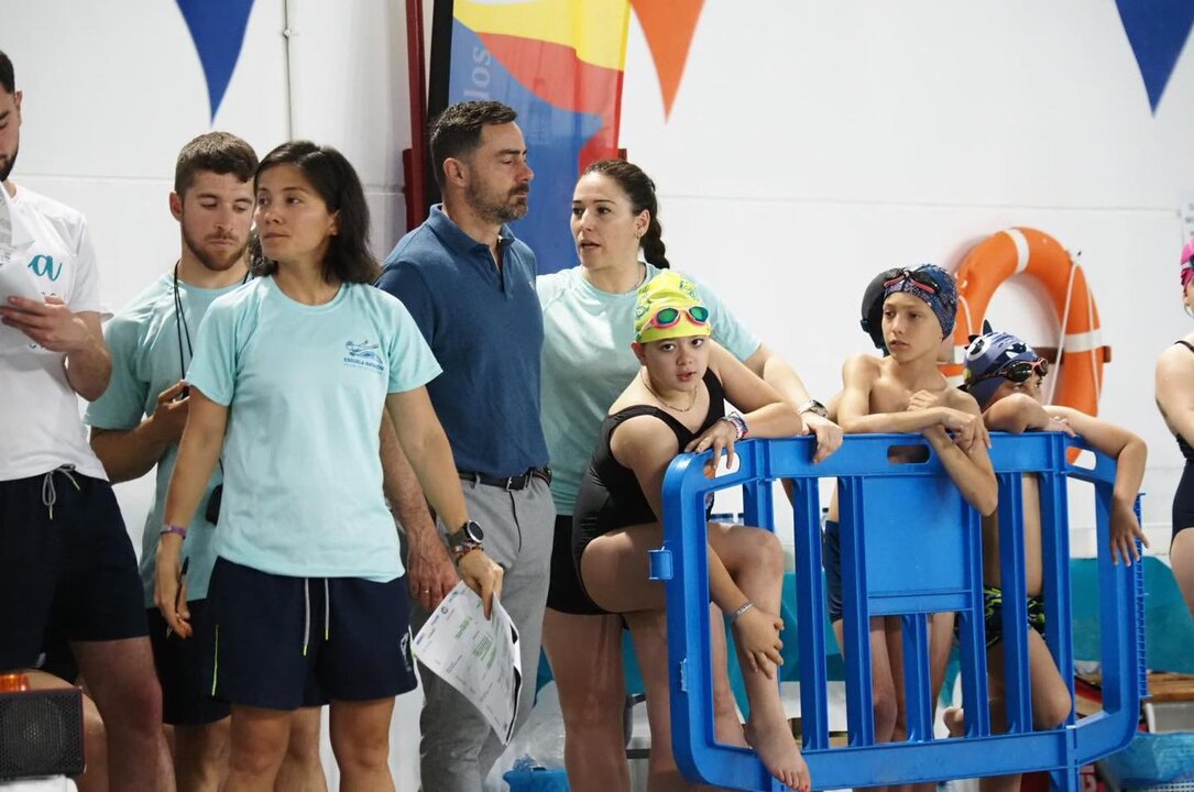 Juan Daniel en el Encuentro de Natación