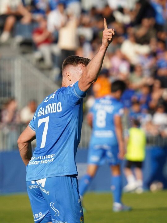 Manu Garrido anota un hat trick. Fuente: X del Fuenlabrada