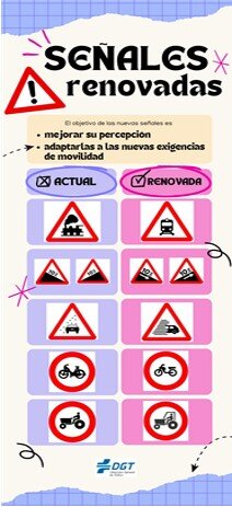 Señales renovadas. Fuente: DGT