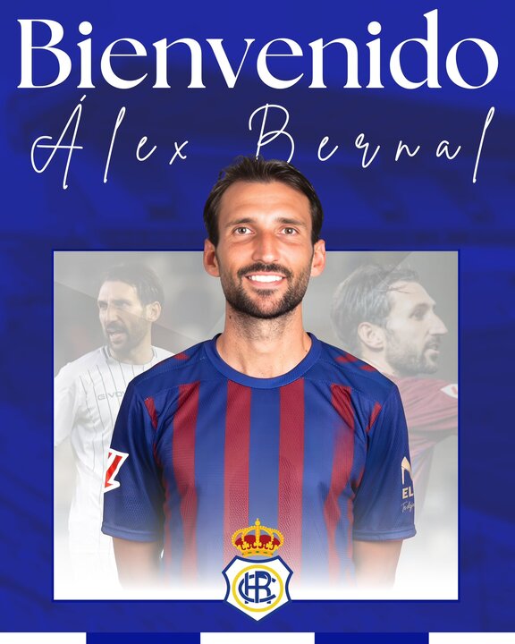 Álex Bernal primer fichaje del Recreativo. Fuente: X Recreativo de Huelva