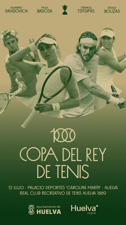 Cartel del Centario de la Copa del Rey de Tenis de Huelva
