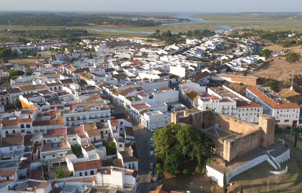 Vista aérea de Cartaya. Fuente: Ayto. Cartaya