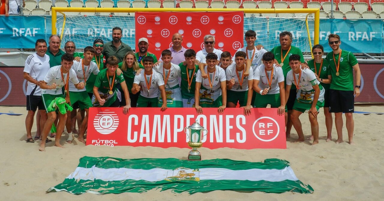 Selección andaluza celebrando el título. Fuente: Ayto. El Campillo
