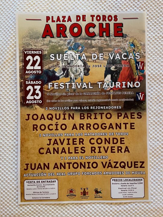 Cartel taurino de Aroche