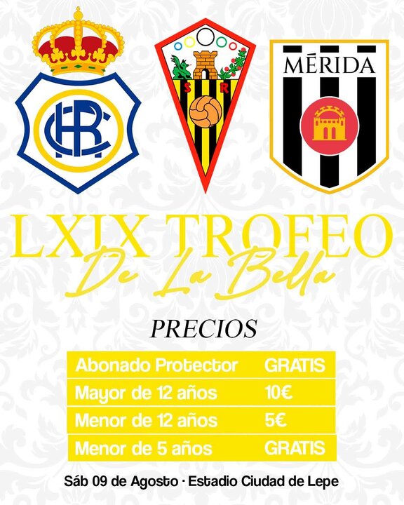 Precios entradas para el trofeo La Bella