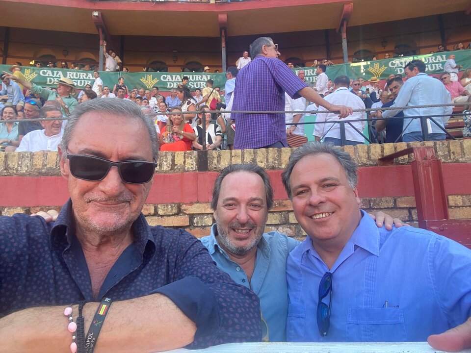 Herrera con Juan C. Darte y M. Remesal