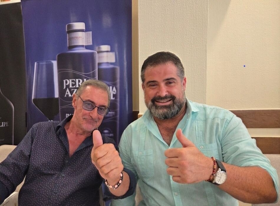 Herrera y Barroso posan para la foto